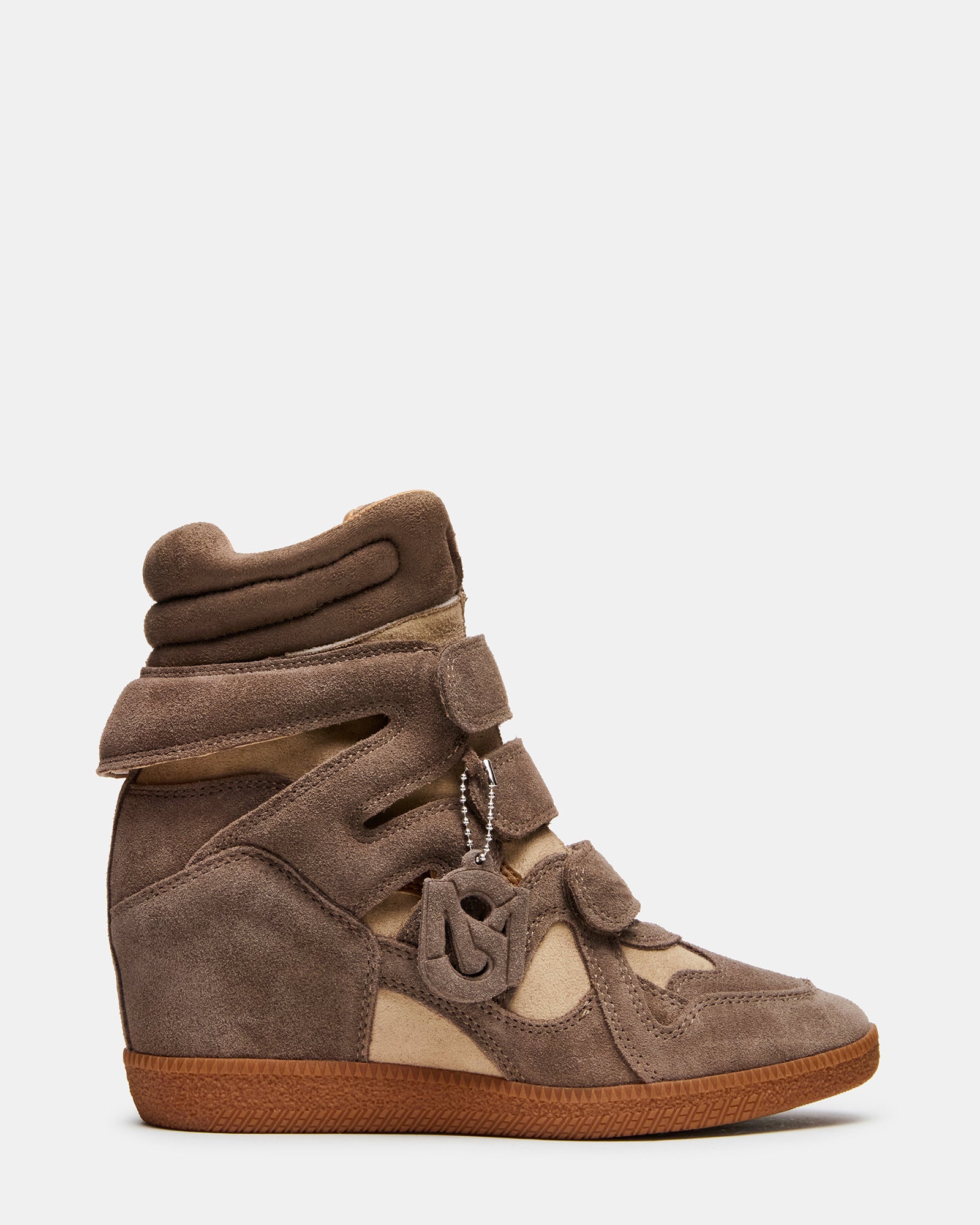 Women's Mavis Suede Wedge Sneaker (Taupe)