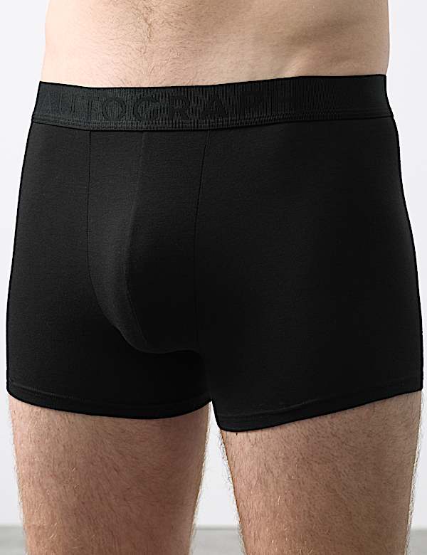 Men's Supersoft Secret Support Trunks (Pack of 3) (Black)