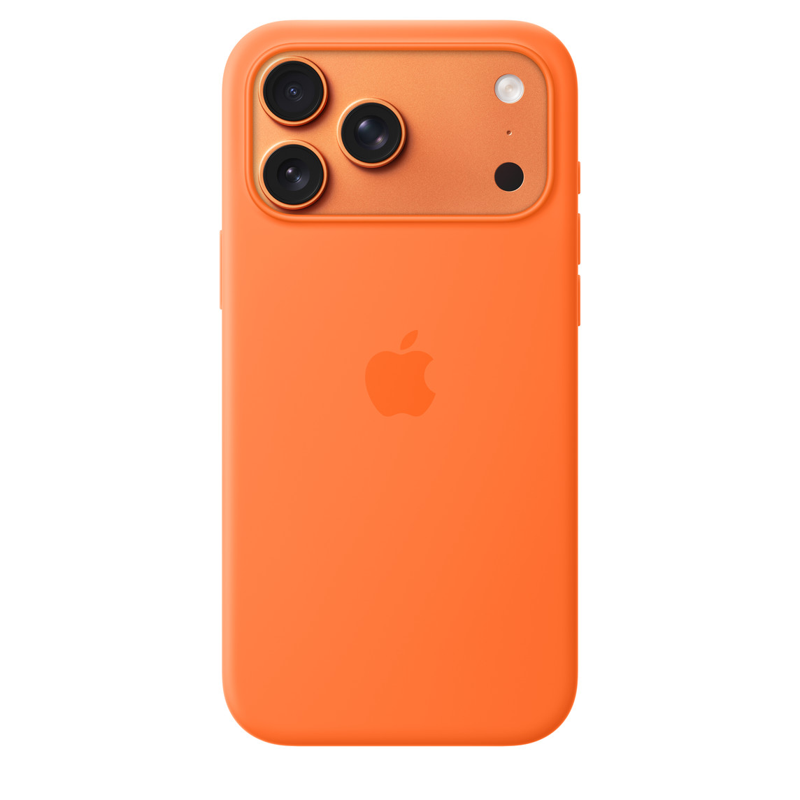 iPhone 17 Pro Max Silicone Case with MagSafe (Orange)