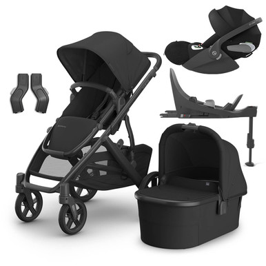 Uppababy VISTA V2 Pram with Cloud T Car Seat (Cloud/Black)