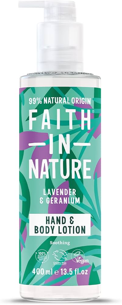 Faith In Nature: Natural Lavender and Geranium Hand and Body Lotion (400 ml)