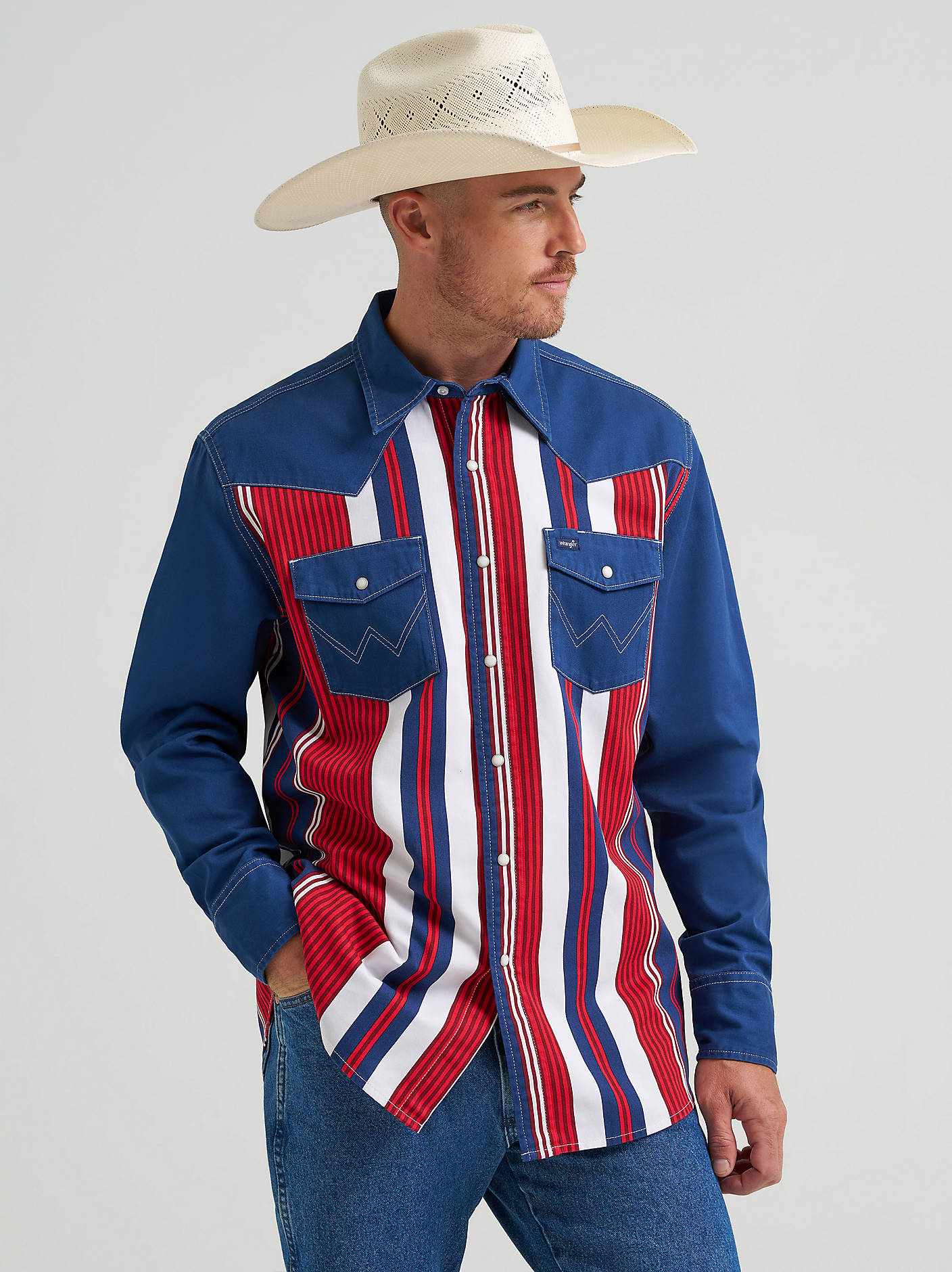 Men's Lone Star Brushpopper Western Snap Workshirt