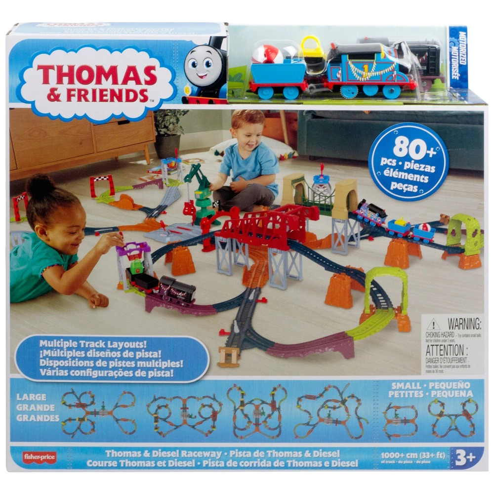 Thomas & Diesel Raceway Train Track Set