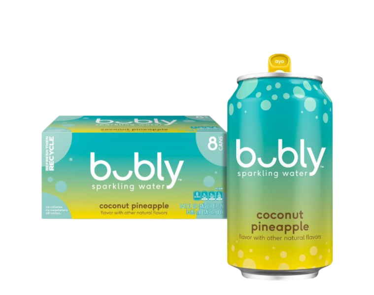 Bubly: Summer Coconut Pineapple Sparkling Water - 12 fl oz (8 Pack)