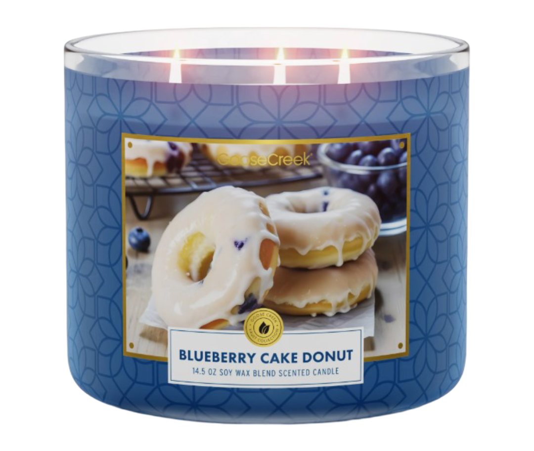Blueberry Cake Donut 3-Wick Candle - 411g