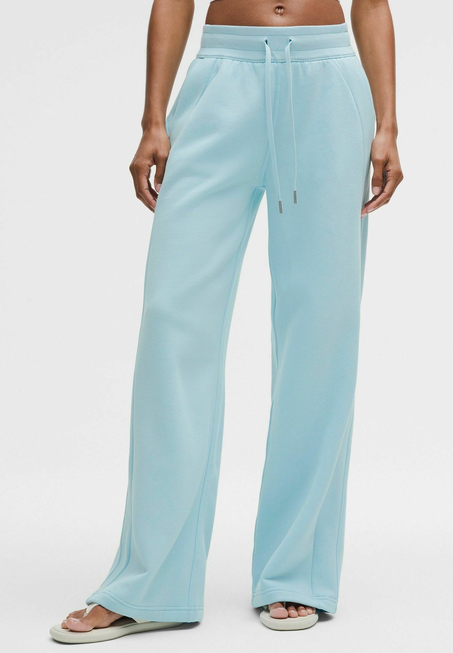 Women's Scuba Mid-Rise Wide-Leg Pant Regular (Foam Cloud)