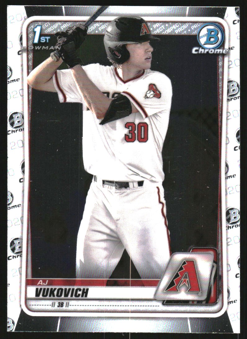 2020 Bowman Chrome Draft #BD150 AJ Vukovich