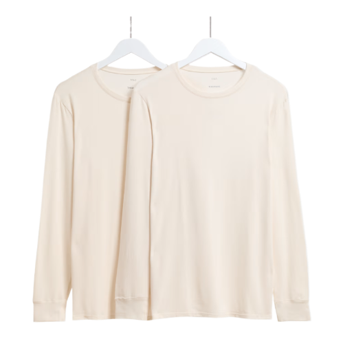 Heatgen™ Light Thermal Long Sleeve Tops (Pack Of 2) - Ivory