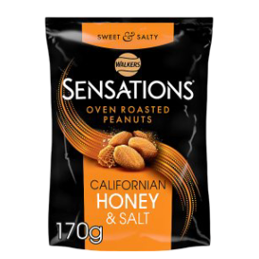 Walkers: Sensations Honey & Salt Roasted Sharing Peanuts - 170g