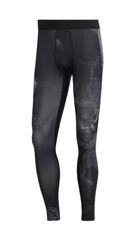Adidas: Techfit Allover Print Training Long Tights