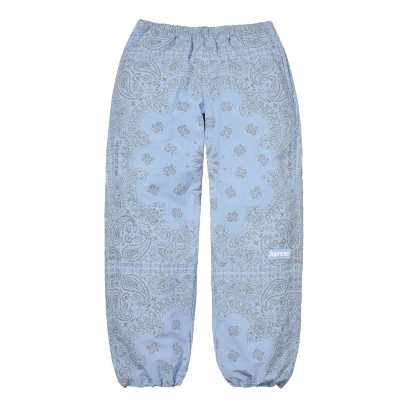 Men's Reflective Bandana Track Pant (Light Blue)