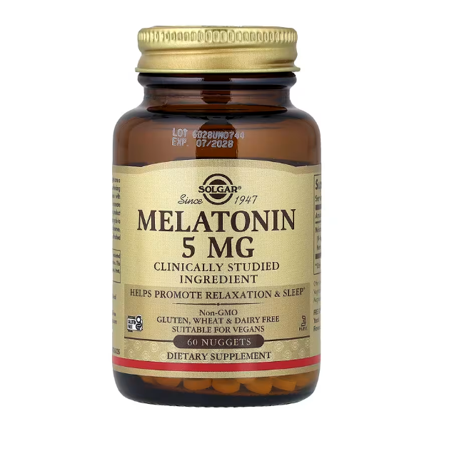 Solgar: Melatonin 5 mg (60 Nuggets)