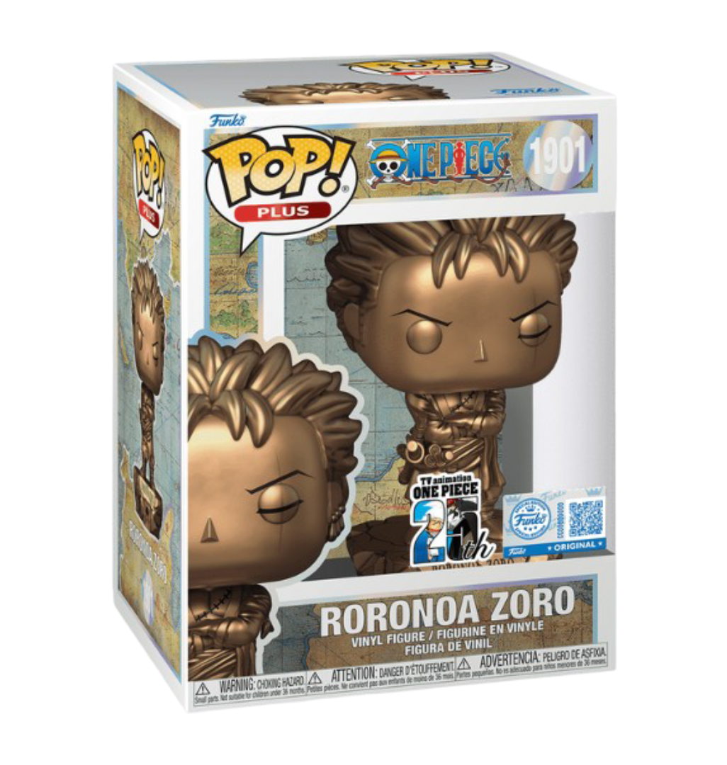 Pop! Animation: Plus Roronoa Zoro Statue (Bronze)