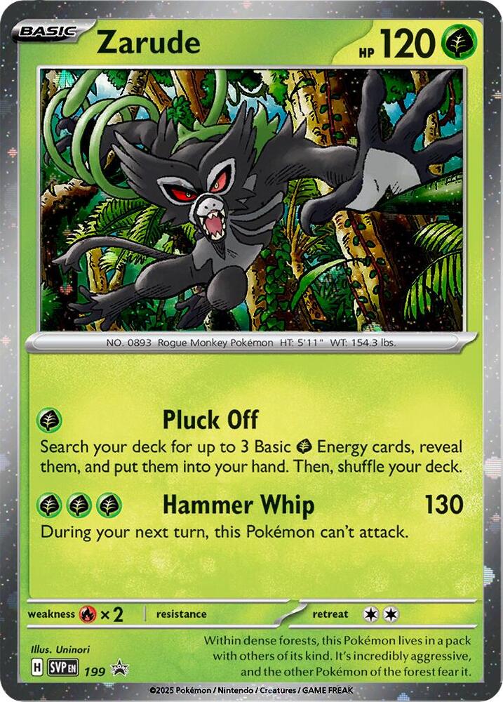 Pokémon TCG: Zarude 199 (Cosmos Holo)
