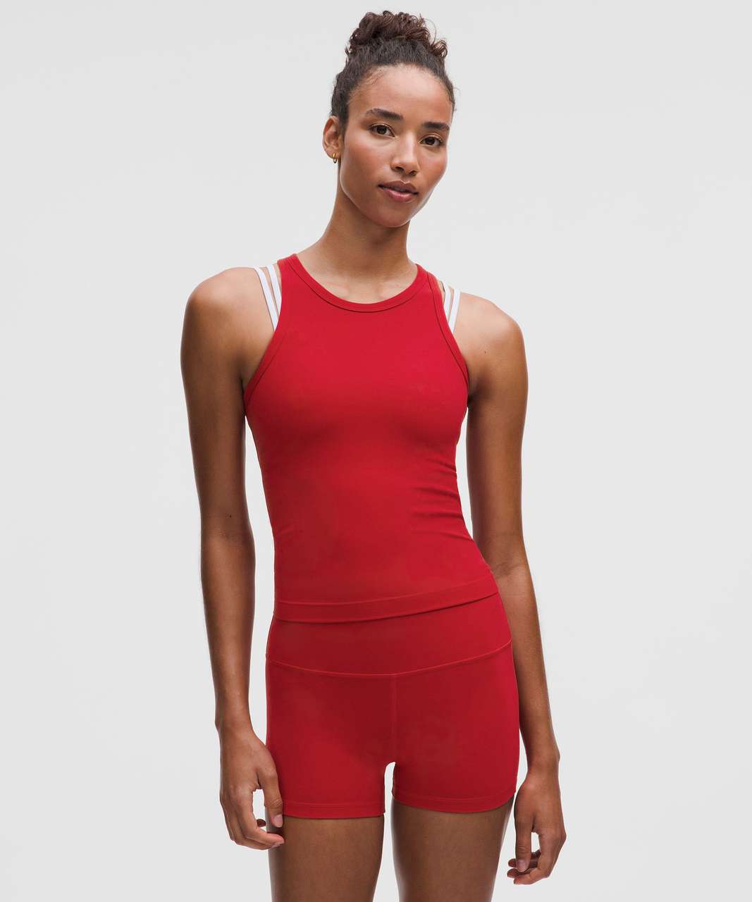 Women's Align Waist-Length Racerback Tank Top (Red)