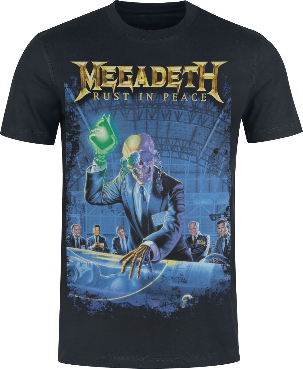 Men's Megadeth: Rust In Peace Heavyweight T-Shirt (Black)