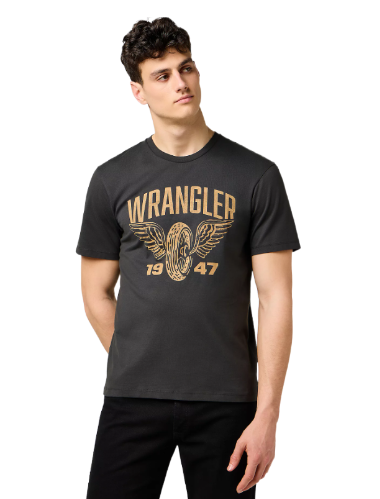 Regular Americana Tee (Faded Black)