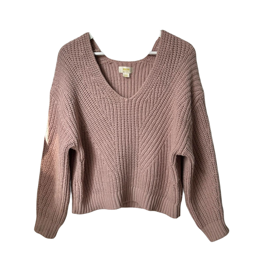 Anthropologie Women's Jumper (Pink and Tan)