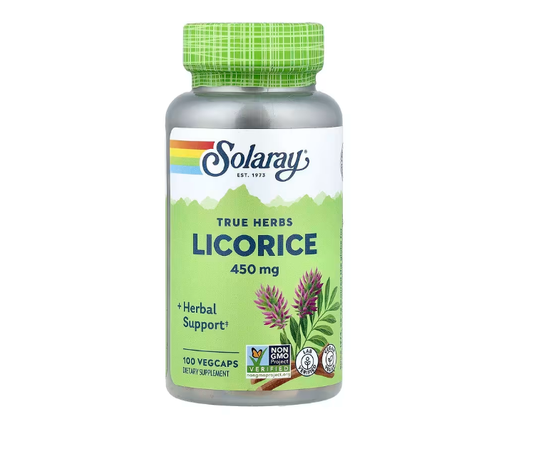 Solaray: Licorice (450 mg, 100 VegCaps)