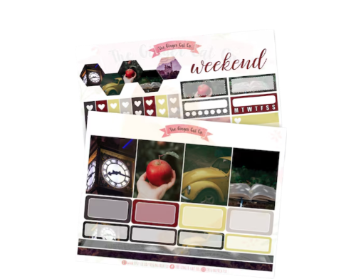 Once Upon A Time Photo Planner, Journaling, Scrapbook Sticker Kit