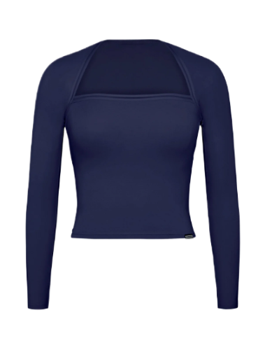 Softcore Sleep Long-Sleeve Top (Dark & Stormy Blue)