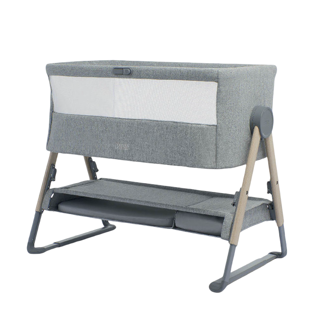 Mamas & Papas Lua Bedside Crib (Grey)