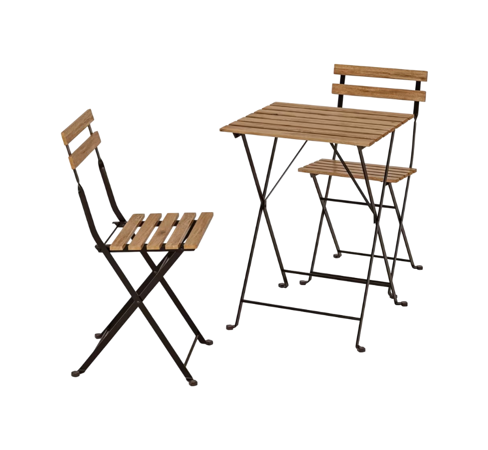 IKEA Tärnö Balcony Foldable Table with Chairs (Set of 2)