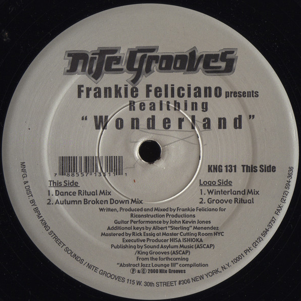 Frankie Feliciano Presents Realthing - Wonderland