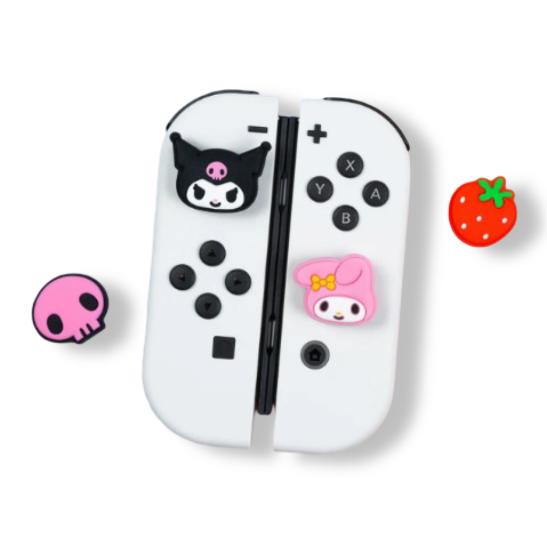 Hello Kitty & Friends Nintendo Switch Grip Caps (Kuromi & My Melody)