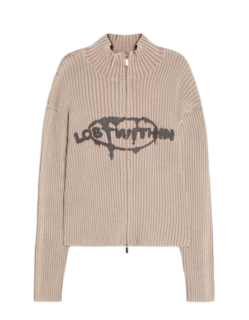 Printed Zip Up Jacket