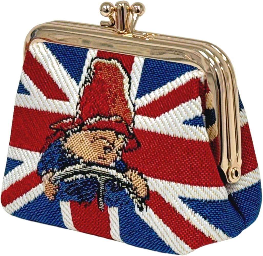 Signare: Paddington Bear Union Jack Kiss Lock Coin Purse
