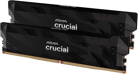 Crucial Pro: DDR5 RAM 32GB Kit (2x16GB) 6400MHz CL32 (Black)