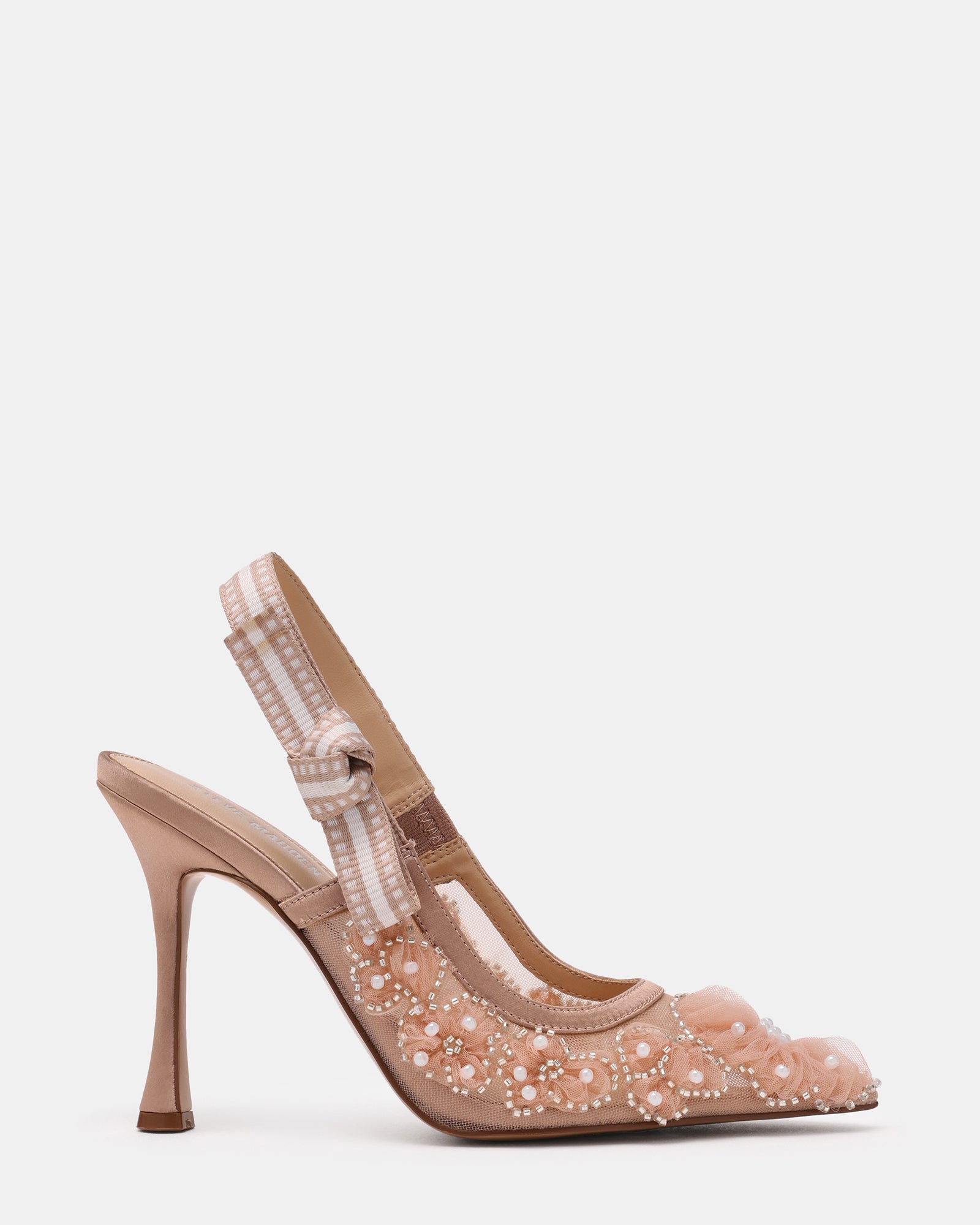Women's Bri Mesh High Heels (Blush)