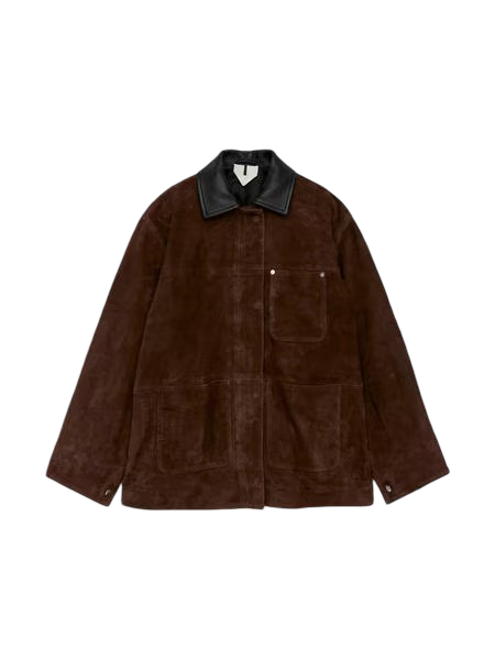 Women's Suede Jacket (Dark Brown)