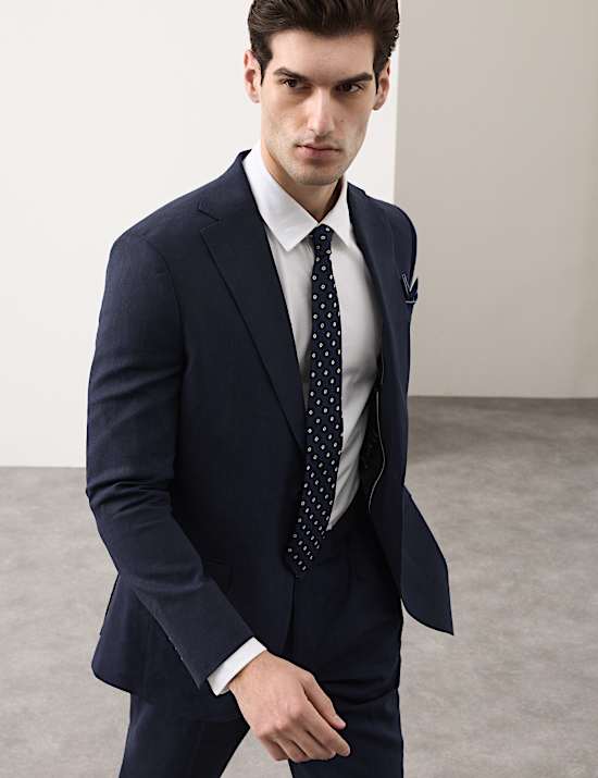 Men's Tailored Fit Performance Suit (Navy)