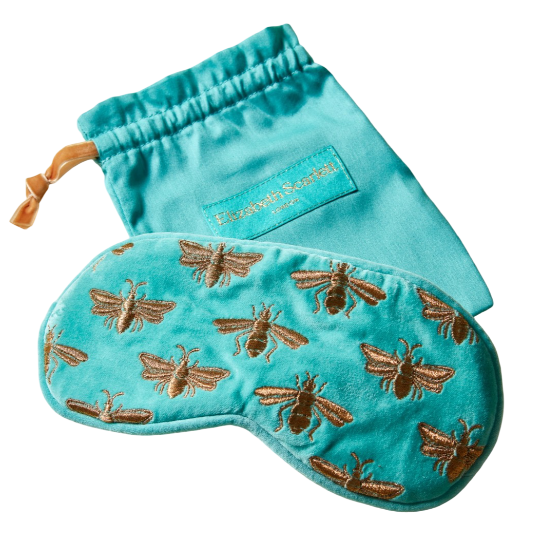 Elizabeth Scarlett Exclusive Honey Bee Eye Mask (Blue Turquoise)
