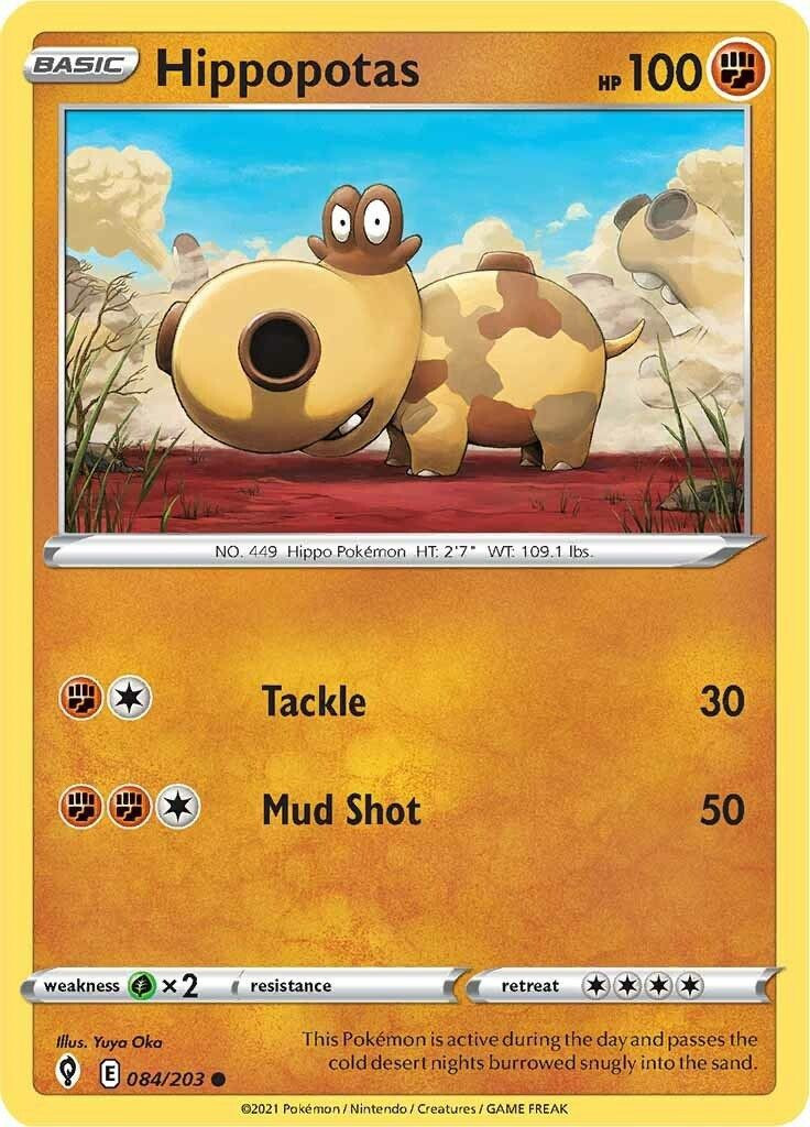 Pokémon TCG: Hippopotas Trading Card