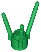 Plant Flower Stem with Stud and 3 Stems (Green)