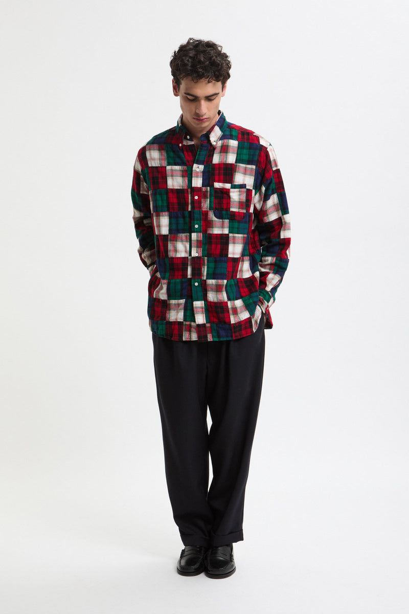 Beams Plus: BD Classic-fit Flannel Shirt (Indian Patchwork)