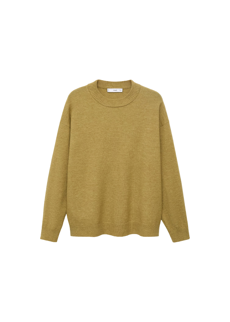 Oversized Jersey With Ribbed Hem (Green)