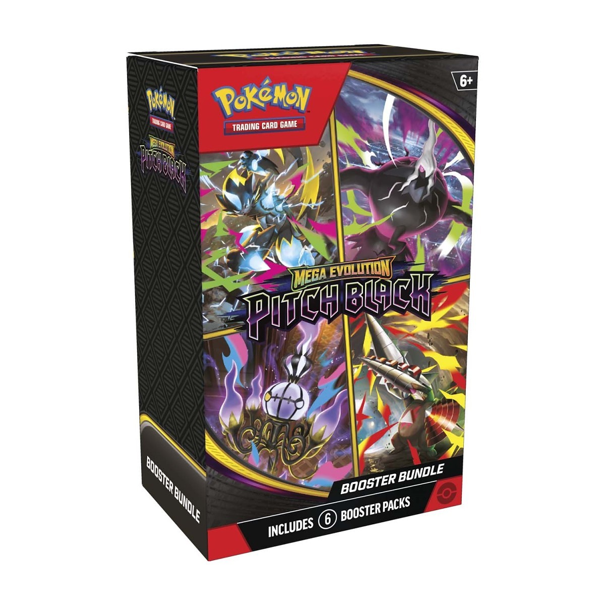 Pokemon TCG: Mega Evolution-Pitch Black Booster Bundle (6 Packs)