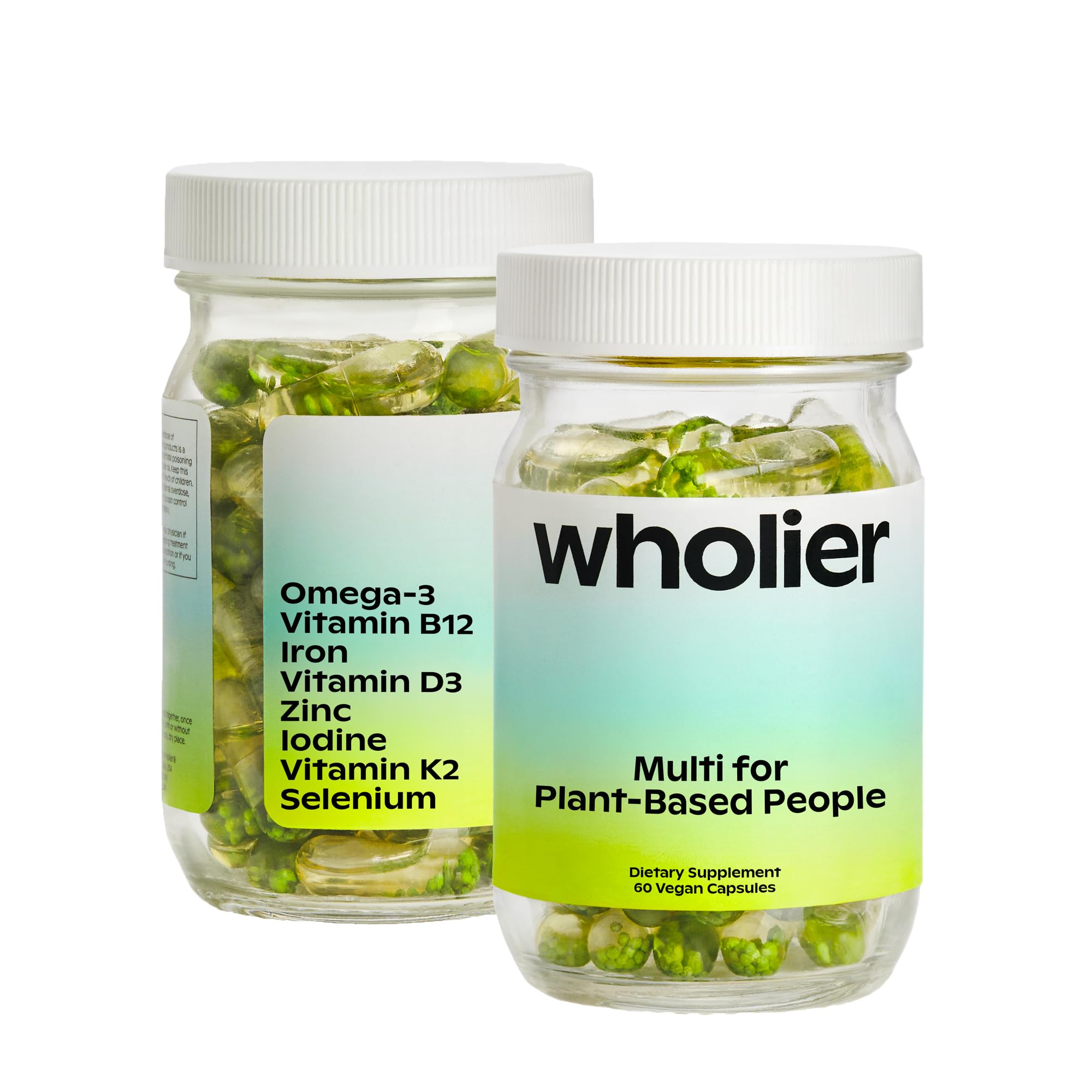 Wholier: Plant Based Multivitamin (60 Vegan Capsules)