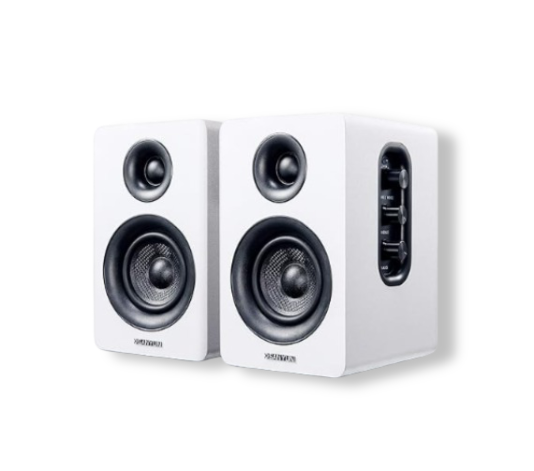 SW208: Active Bluetooth Bookshelf Speakers (White)