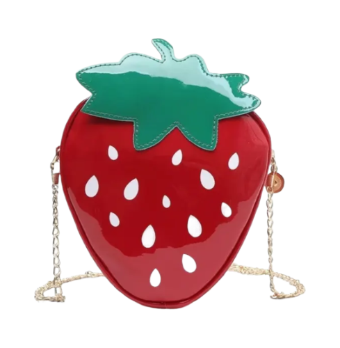 Ladies Strawberry Shaped Crossbody Bag