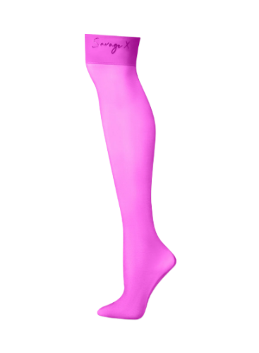 Savage X Stockings With Backseam (Striking Purple)