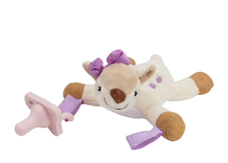 Lovey Pacifier and Teether Holder (Deer)