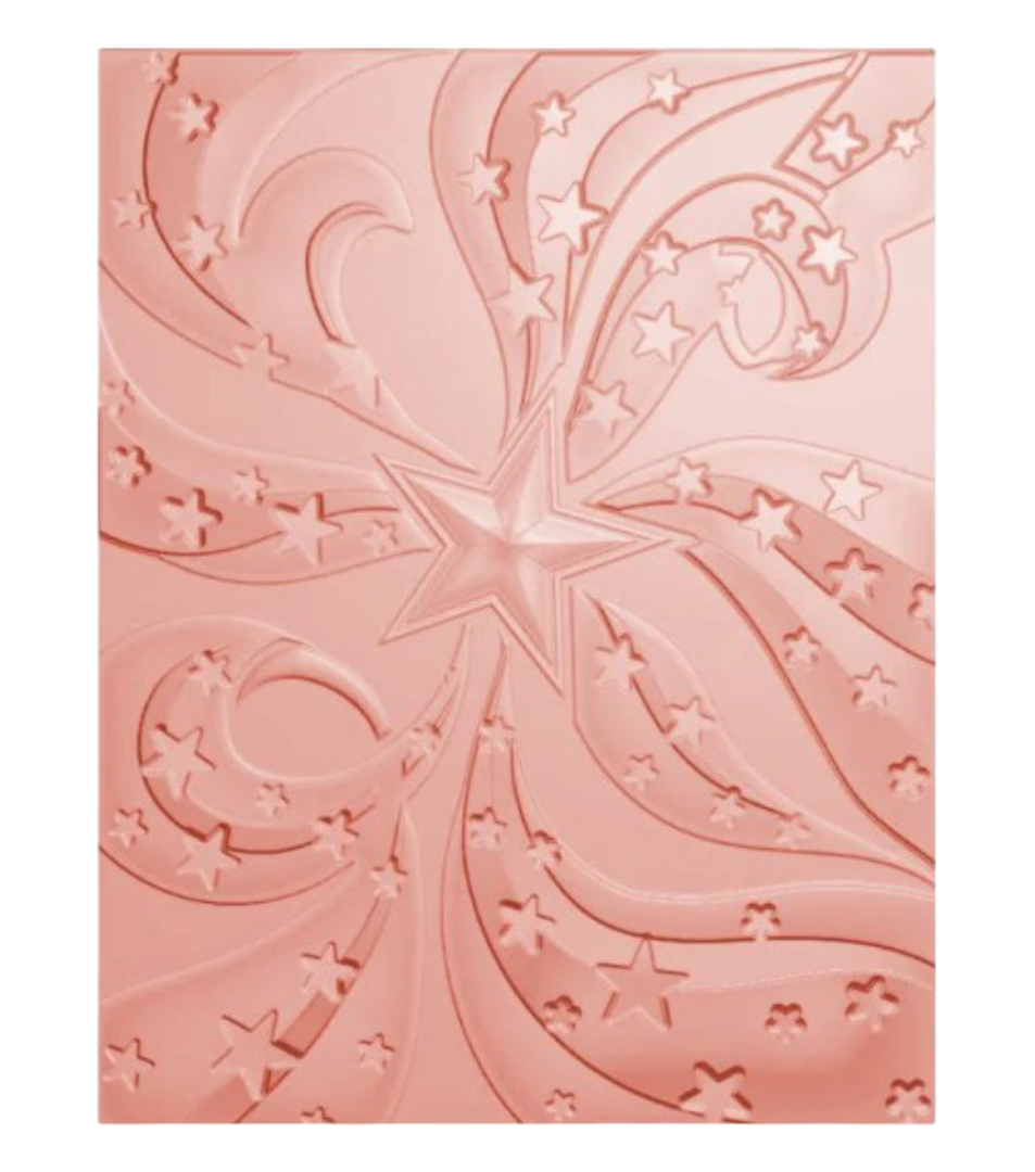 Star Stream 3D Embossing Folder