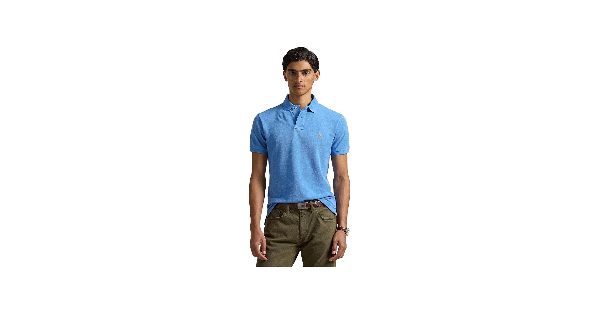 Men's Slim Short Sleeve Polo (Blue Orbit)