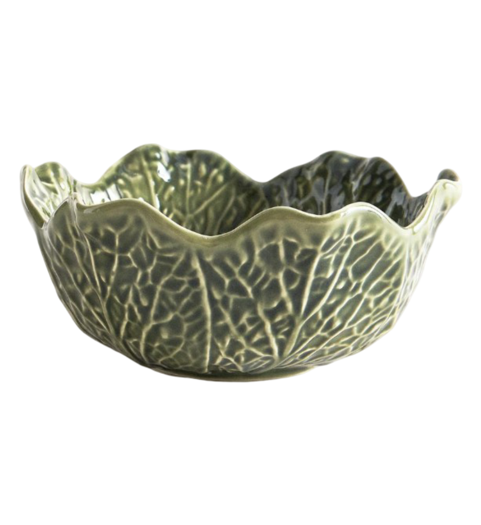 Cabbage Stoneware Salad Bowl
