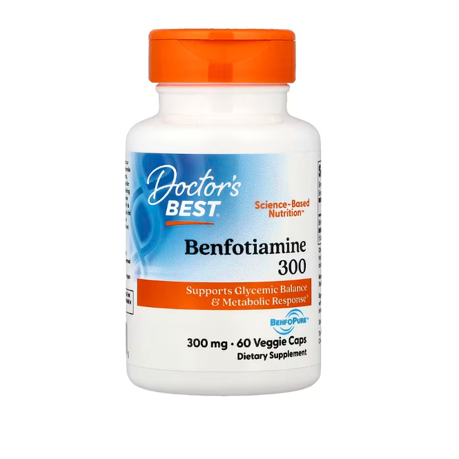 Doctor's Best: Benfotiamine 300 with BenfoPure (300 mg, 60 Veggie Caps)